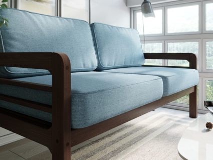 Диван Арско Бергер трехместный голубой Длина 172 см