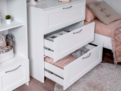 Комод Гуд Лакк Сириус 3 ящика белый 41х78