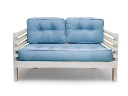 Диван Арско Стоун Мини двухместный голубой Длина 138 см