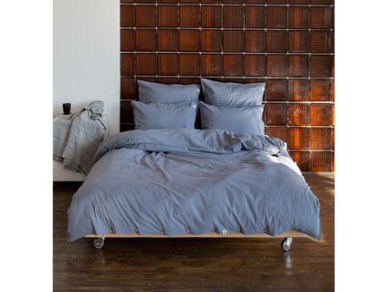 Комплект постельного белья Luxberry ЛЁН И ХЛОПОК голубой 1,5-спальный