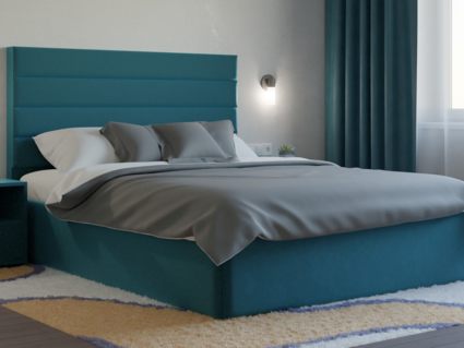 Кровать Lonax Кармела велюр Dolly-17 (с подъемным механизмом)