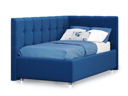 Кровать Nuvola Sabina угловая Velutto 26 180х190