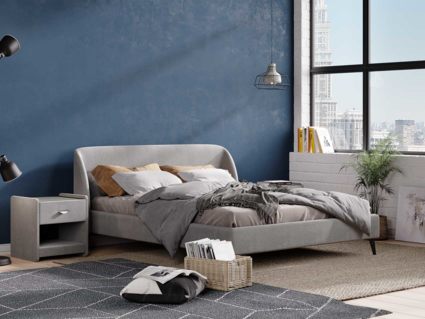 Кровать Сонум Rosa Кашемир Серый 140х200