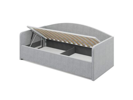 Кровать Сонум Uno Рогожка Мокко (с подъемным механизмом) 80х190