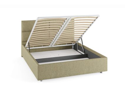 Кровать Сонум Omega Эвита Горчичный (с подъемным механизмом) 200х200