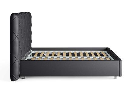 Кровать Сонум Manhattan Экокожа Коричневый (с основанием) 160х200