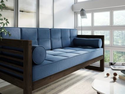 Диван Арско Сега трехместный голубой