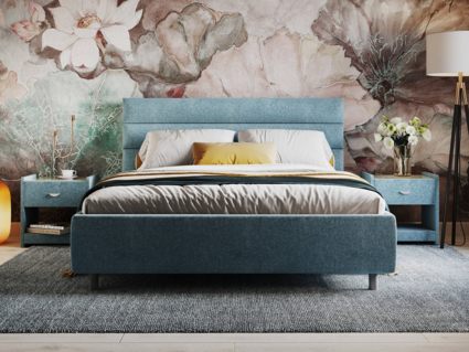 Кровать Сонум Linda Экокожа Белая 160х200