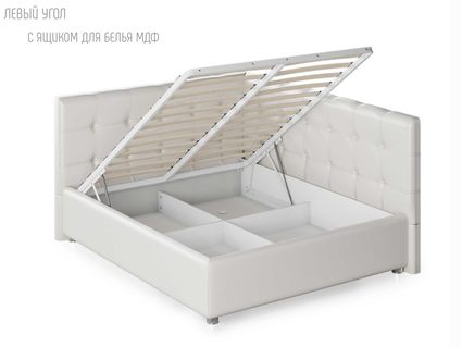 Кровать Nuvola Sabina угловая Velutto 14 (с подъемным механизмом) 180х190