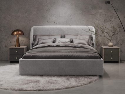 Кровать Сонум Nicole Микровелюр Оливковый 90х190