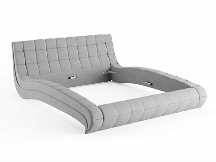 Кровать Сонум Milano Экокожа Белая (с подъемным механизмом) 140х200