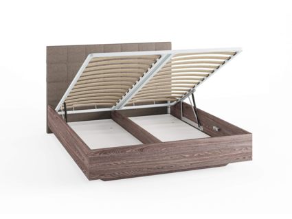 Кровать Сонум Luiza Ясмунд + Кашемир Бежевый (с подъемным механизмом)