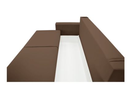 Диван Фиеста Мебель Тусон Лайт велюр Vivaldi 23 коричневый Длина 232 см