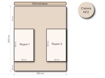 Кровать Mr.Mattress Site Box экокожа White 200х190