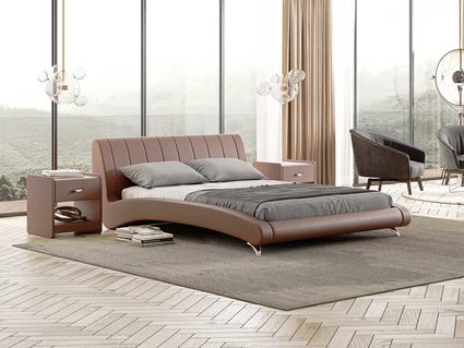 Кровать Сонум Verona Экокожа Белая 140х200