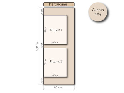 Кровать Mr.Mattress Site Box экокожа White 200х190