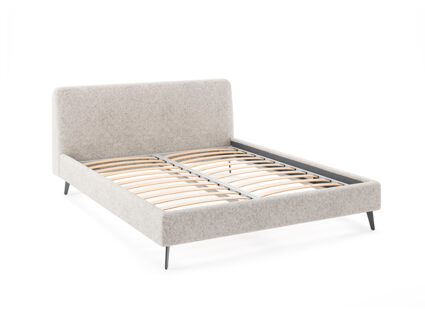 Кровать Сонум Boston Рогожка пепельный 140х200