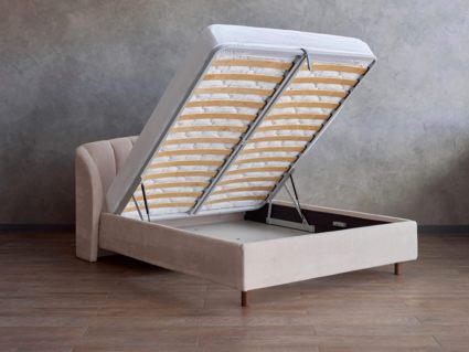 Кровать Сонум Valencia Экокожа Белый (с подъемным механизмом) 120х190