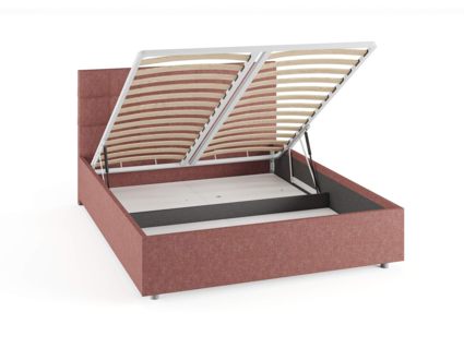 Кровать Сонум Tivoli Кашемир Светло-серый (с подъемным механизмом) 90х200