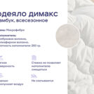Одеяло Димакс Бамбук всесезонное + подушка Димакс Базис Макси 172х205