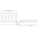 Кровать Димакс Норма + Нуар с подъемным механизмом 120х190